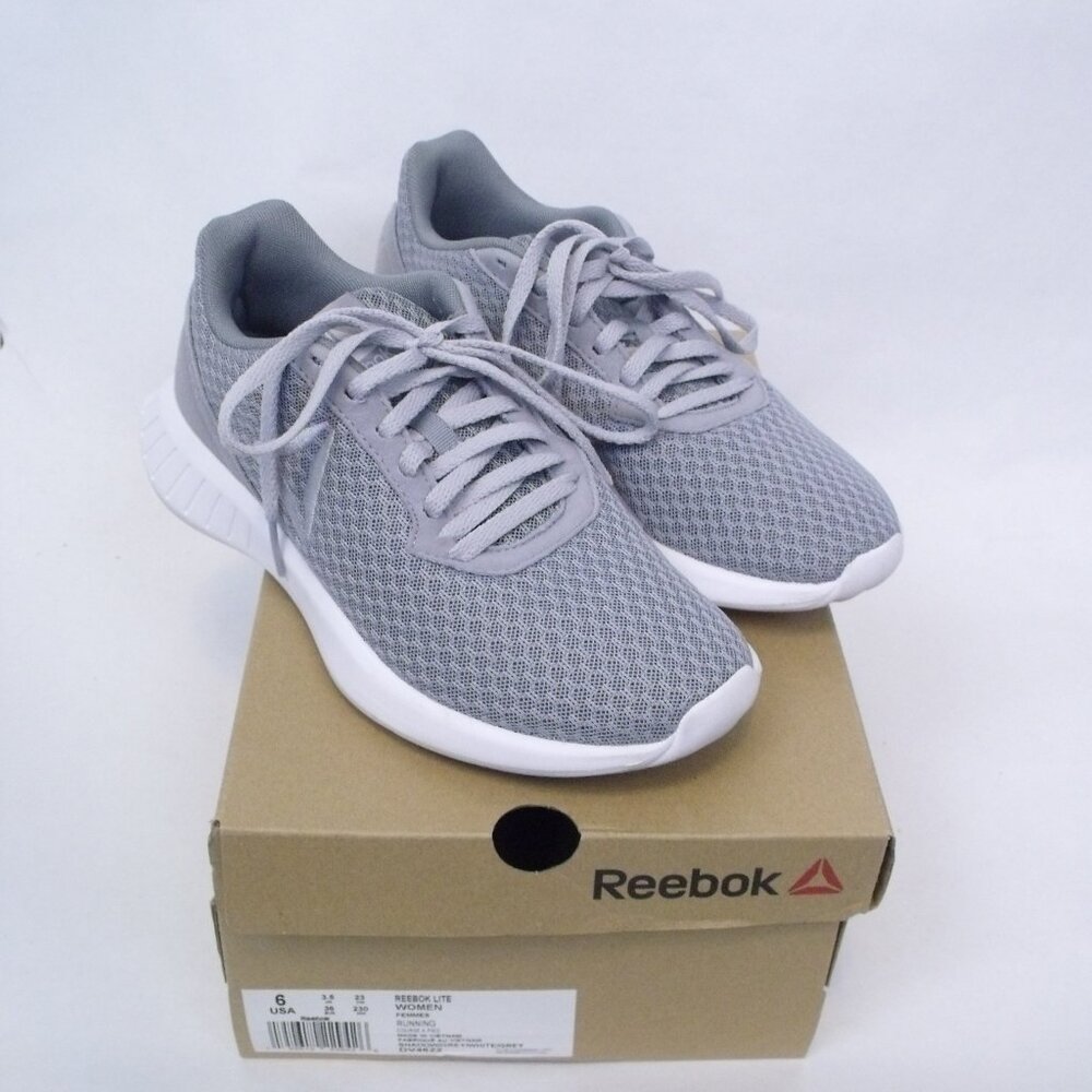 Reebok Lite Gray Running Shoes Sneakers